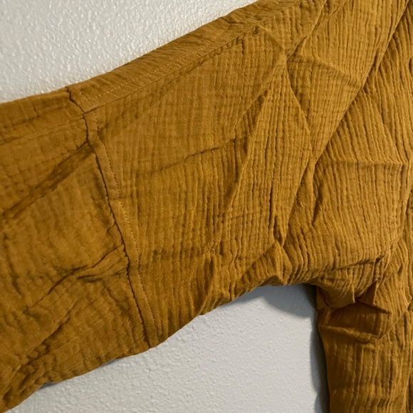 Vada Winter - Maverick Adams Gauze Cotton Brown Button Front Blazer - 2x - 3x - Picture 7 of 9